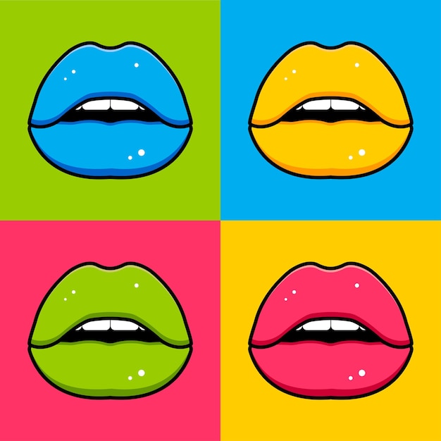 Multicolored background in pop art style