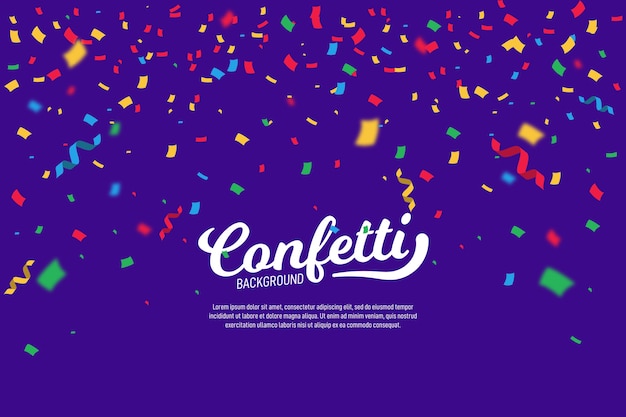 Multicolored confetti background