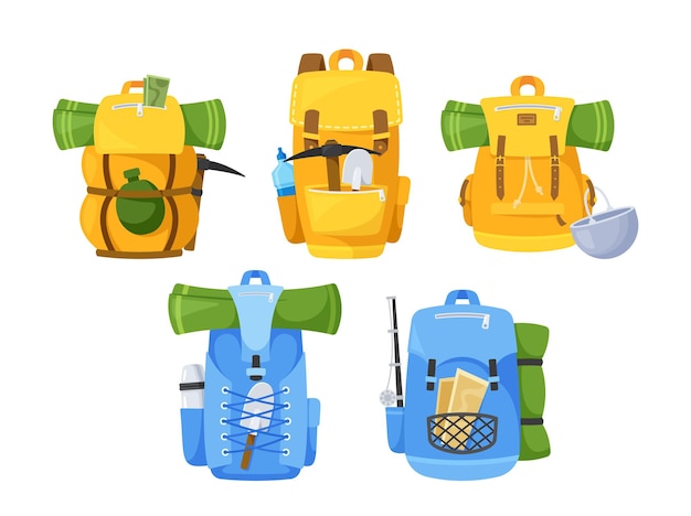 Multifunctional Traveler Backpack Set Comes With Multiple Sizes And Compartments For Various Uses Lightweight