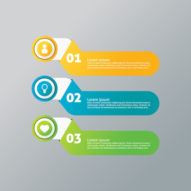 Multiple options infographic design