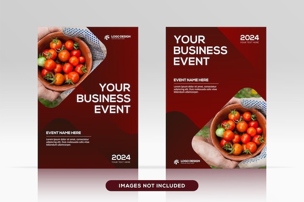 Multipurpose corporate book cover design template in a4 format premium vector cover mockup