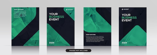 Multipurpose corporate book cover design template in a4 format premium vector mockup Premium Vector