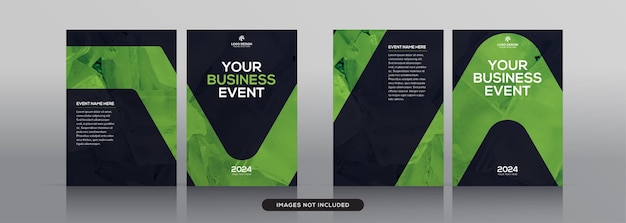 Multipurpose corporate book cover design template in a4 format premium vector mockup Premium Vector