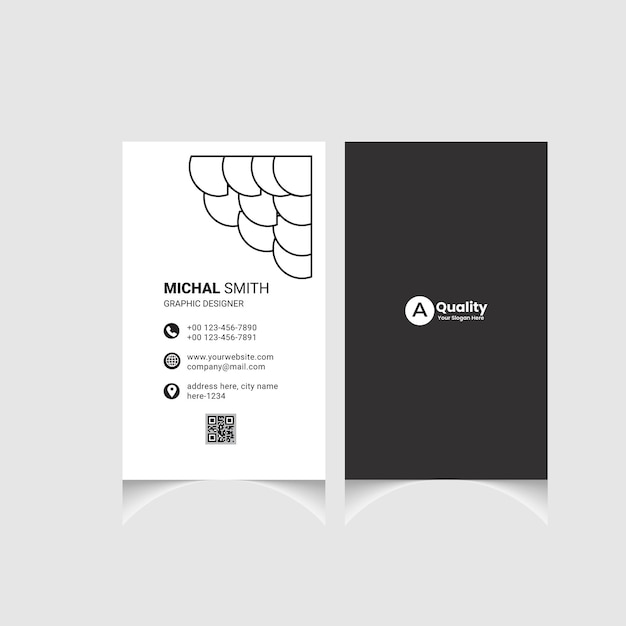 Vector multipurpose corporate business card template stationary item clean and modern business card