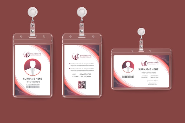 Multipurpose Vertical and Horizontal ID Card Template design