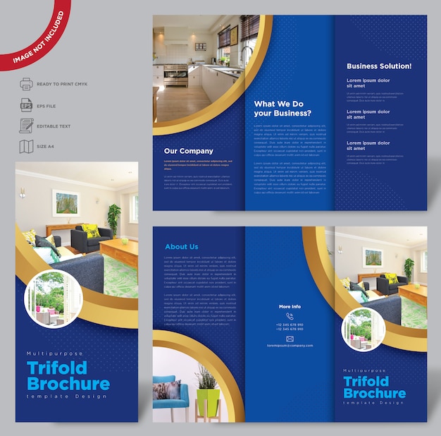 Multipurpuse Trifold Brochure Template