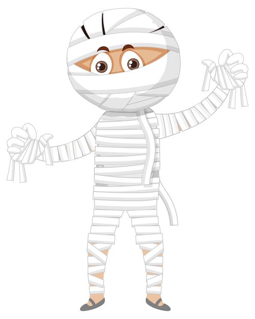 Mummy kid cartoon character