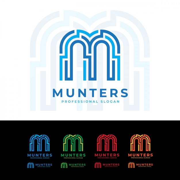 Munters m Letter Technology Logo