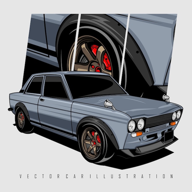 MUSCLE CAR ILLUSTRATION