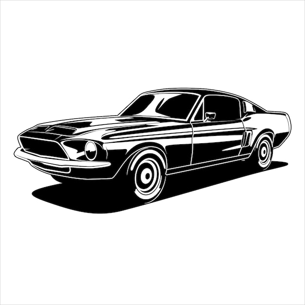 Muscle Car Illustration