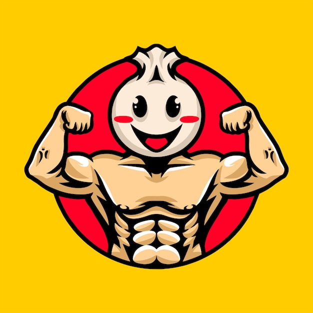 Muscle logo vector