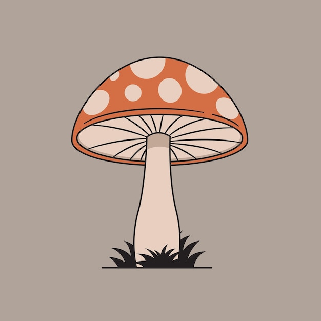 Mushroom cartoon vector