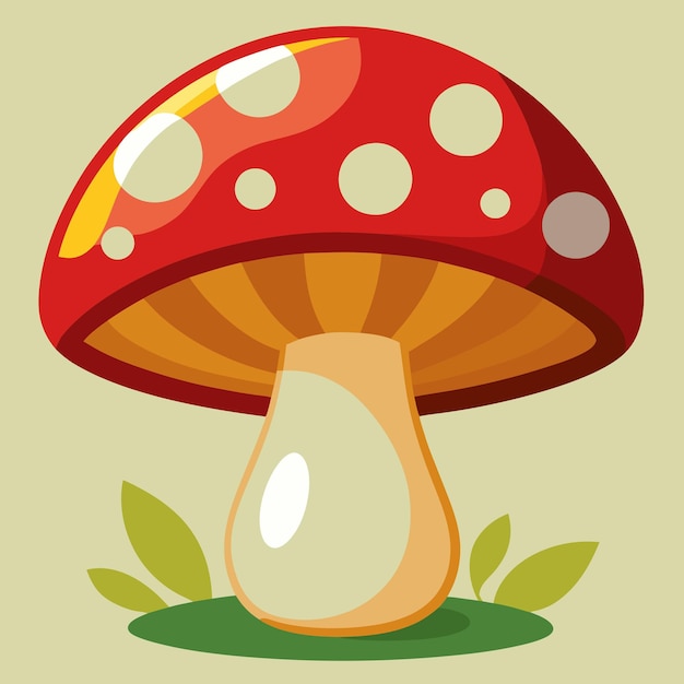 Mushroom Clip Art Vector Illustration Design