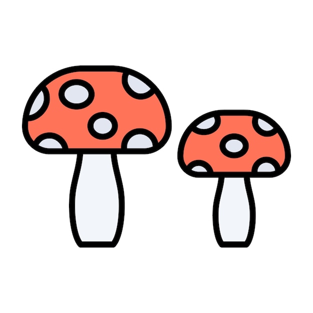 Mushroom Flat Illustration