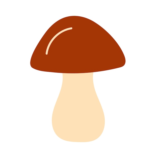 Mushroom in hand drawn style