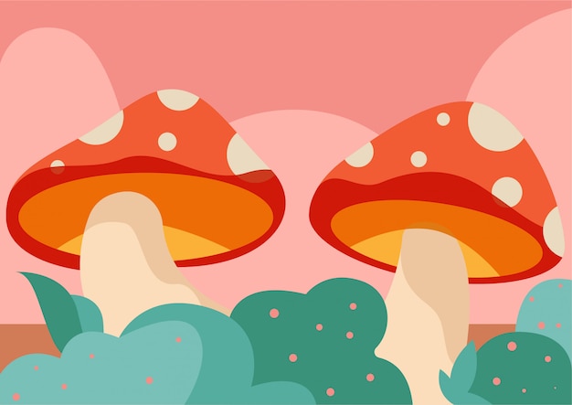 mushroom illustration