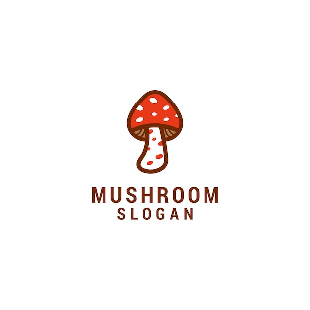 Mushroom logo icon design template luxury premium vector