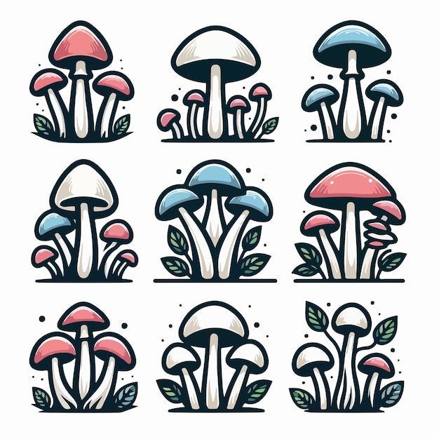 mushroom logo illustratio