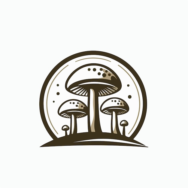 mushroom logo illustratio