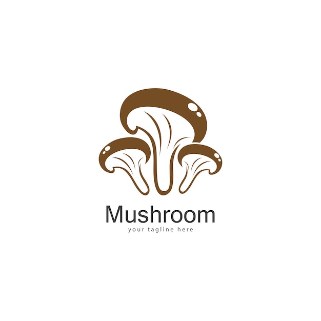 Mushroom logo vector design template