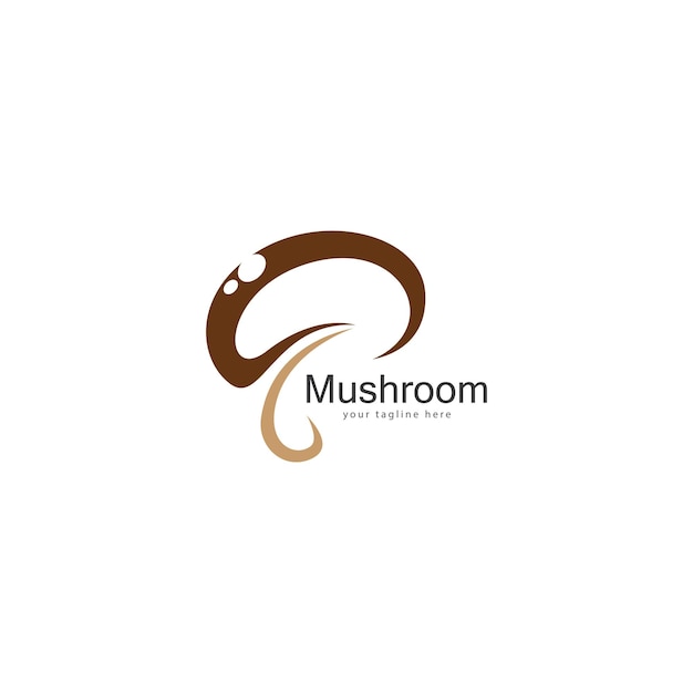 Mushroom logo vector design template