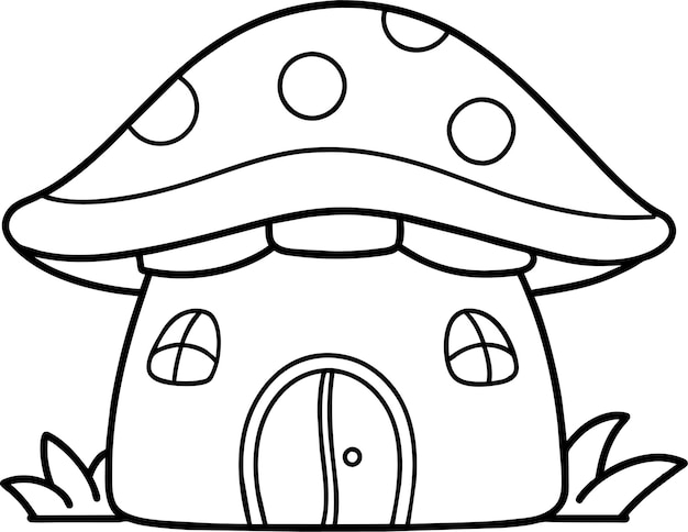 mushroom outline