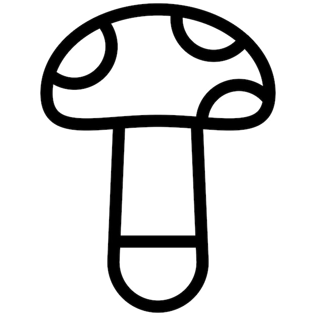 Mushroom Vector Icon Design Illustration