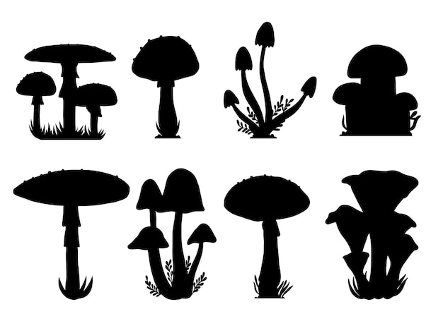 Mushrooms vector design illustration isolated on white background