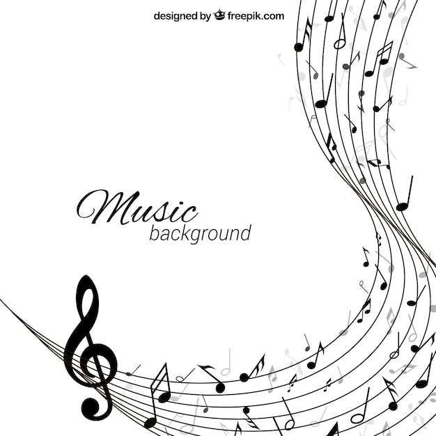 Music background in abstract style