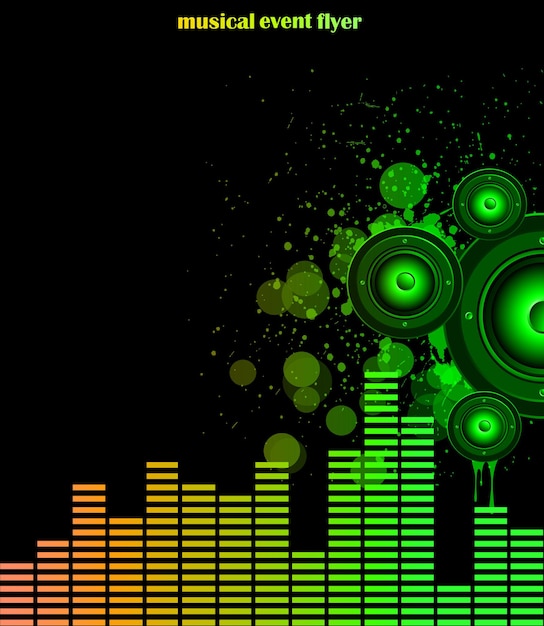 Music background for Disco Club Flyers