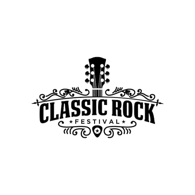 Music Classic Rock Festival Logo Design