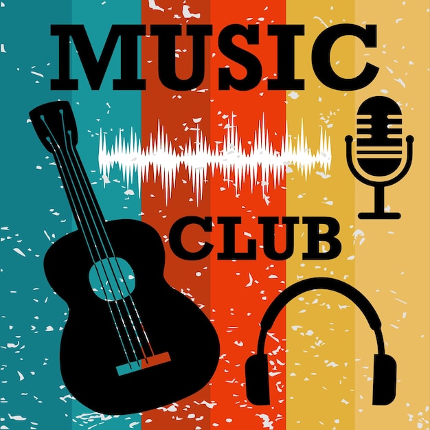 Music Club vector t shirt design