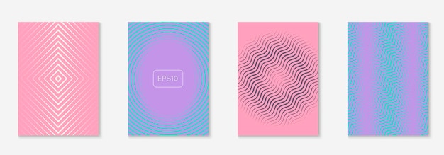 Music cover Minimal web app booklet notebook book layout Purple and turquoise Music cover with minimalist geometric line and trendy shapes