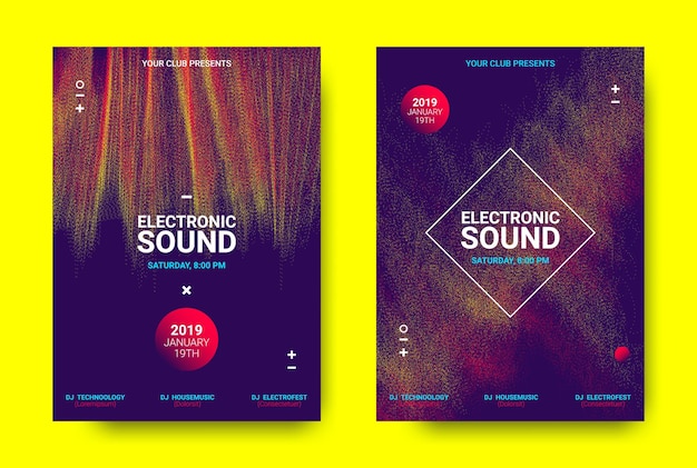 Music covers with electronic sound visualization