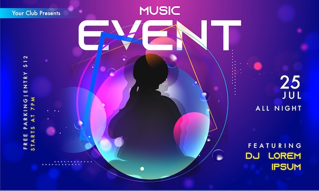 Music Event Invitation banner