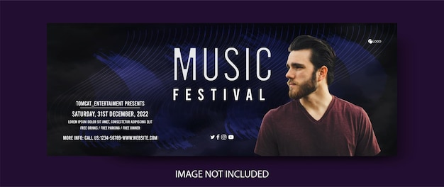 Music Festival Facebook Cover Template