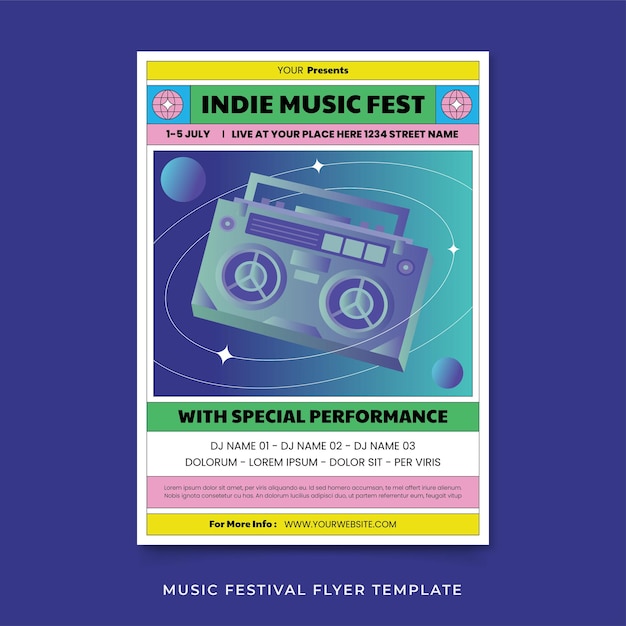 Music Festival Flyer Template