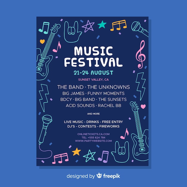 Music festival flyer