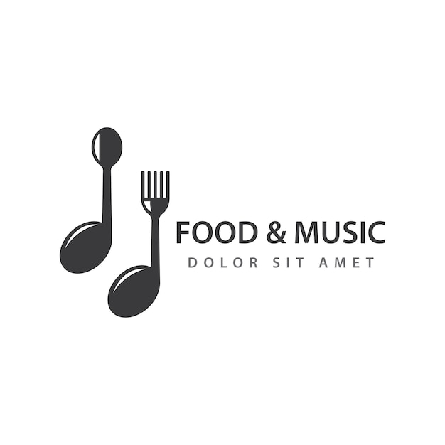 Music food illustration