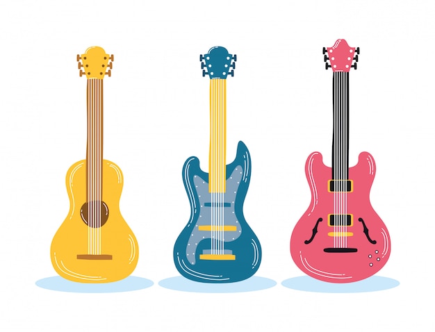 music guitars instruments