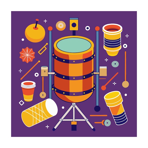 Music instrument vector illustration