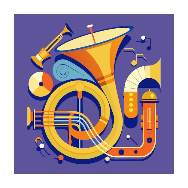 Music instrument vector illustration