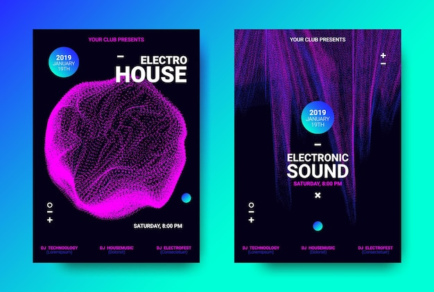 Music invitation design for electronic sound event