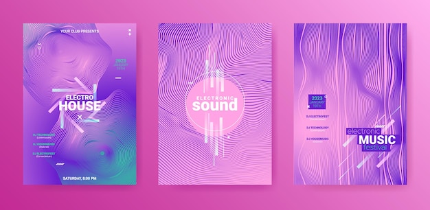 Music invitation design for electronic sound event