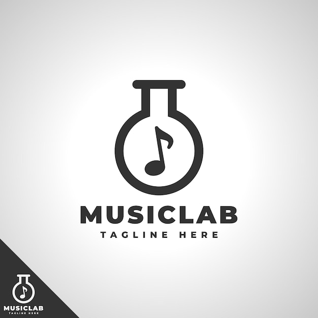 Music Lab - Music Studio or Music Eduction Logo