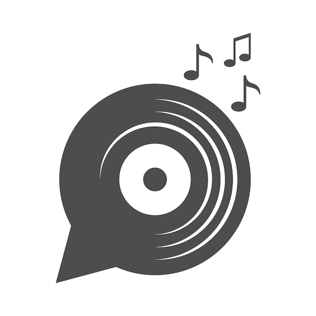 Vector music logo icon design