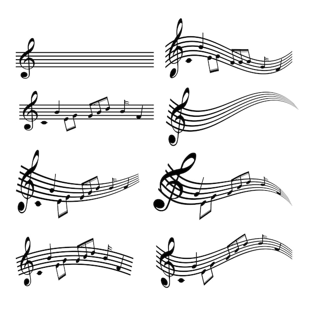 The music note for entertainment or education concept