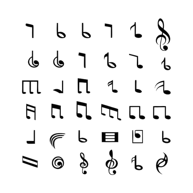 Vector music note icon vector illustration design 6