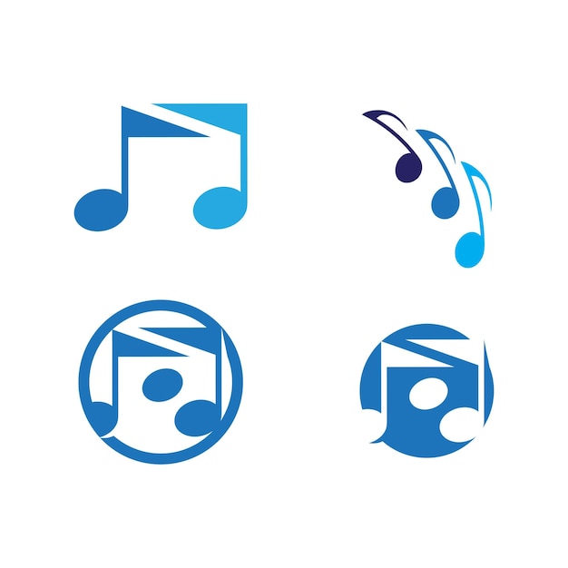 Music note Icon Vector illustration design