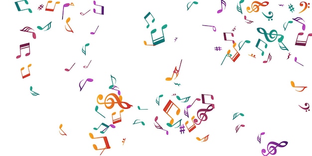 Music notes cartoon vector design Melody